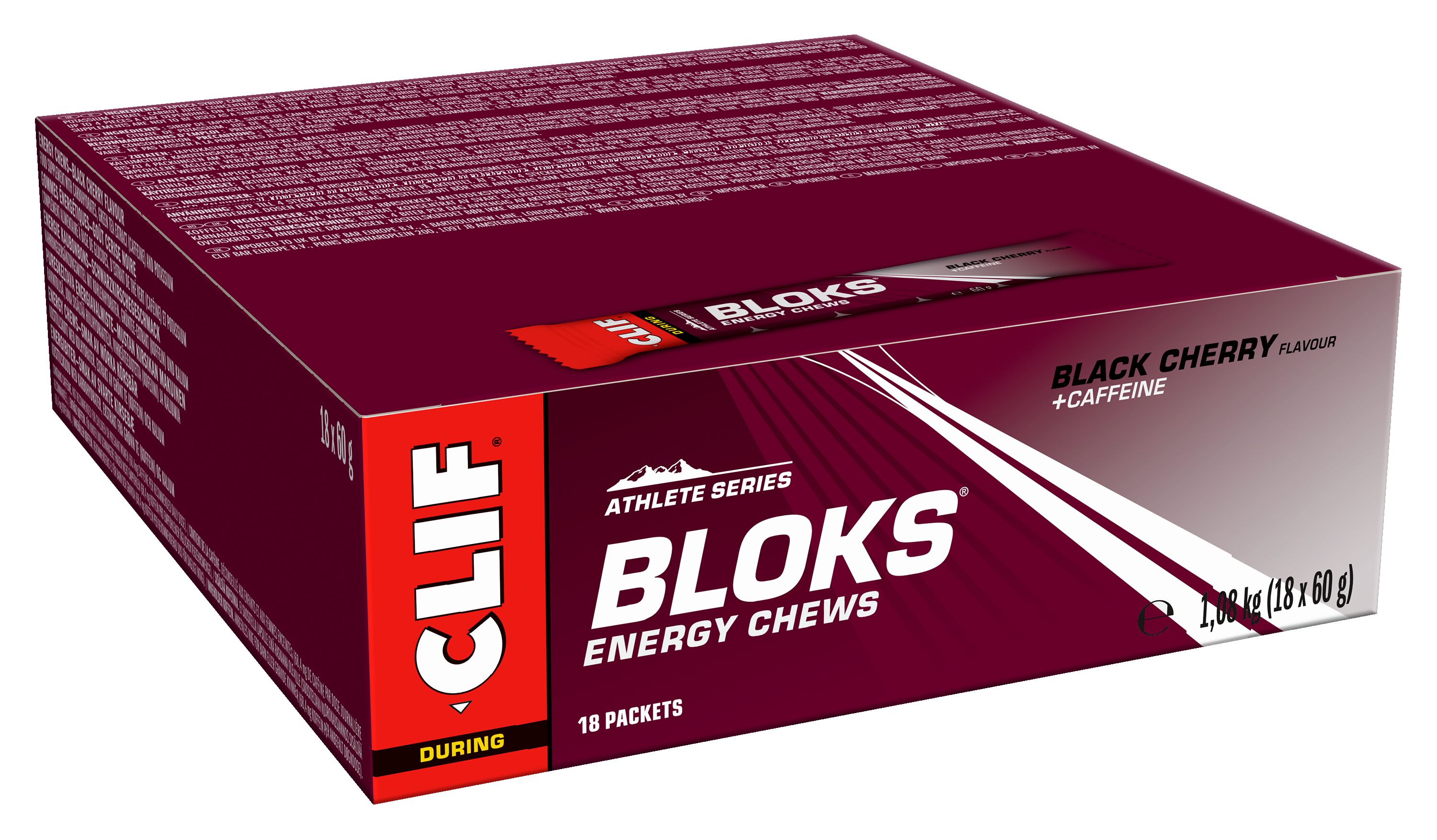 CLIF Bloks Fruchtgummis 18-er MHD 01.03.2024 Black Cherry Kirsche