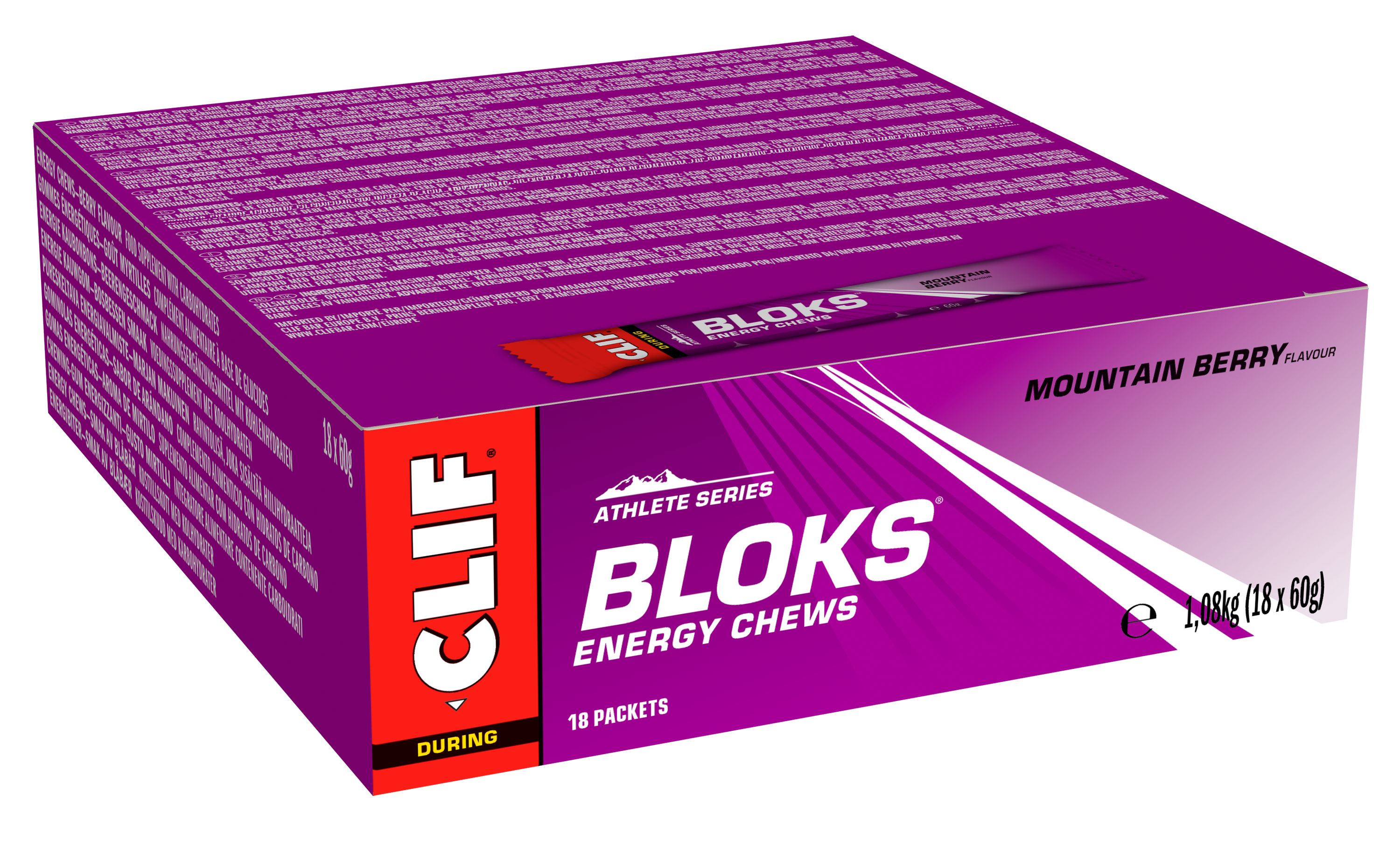 CLIF Bloks Fruchtgummis MHD 24.04.2024 Mountain Berry