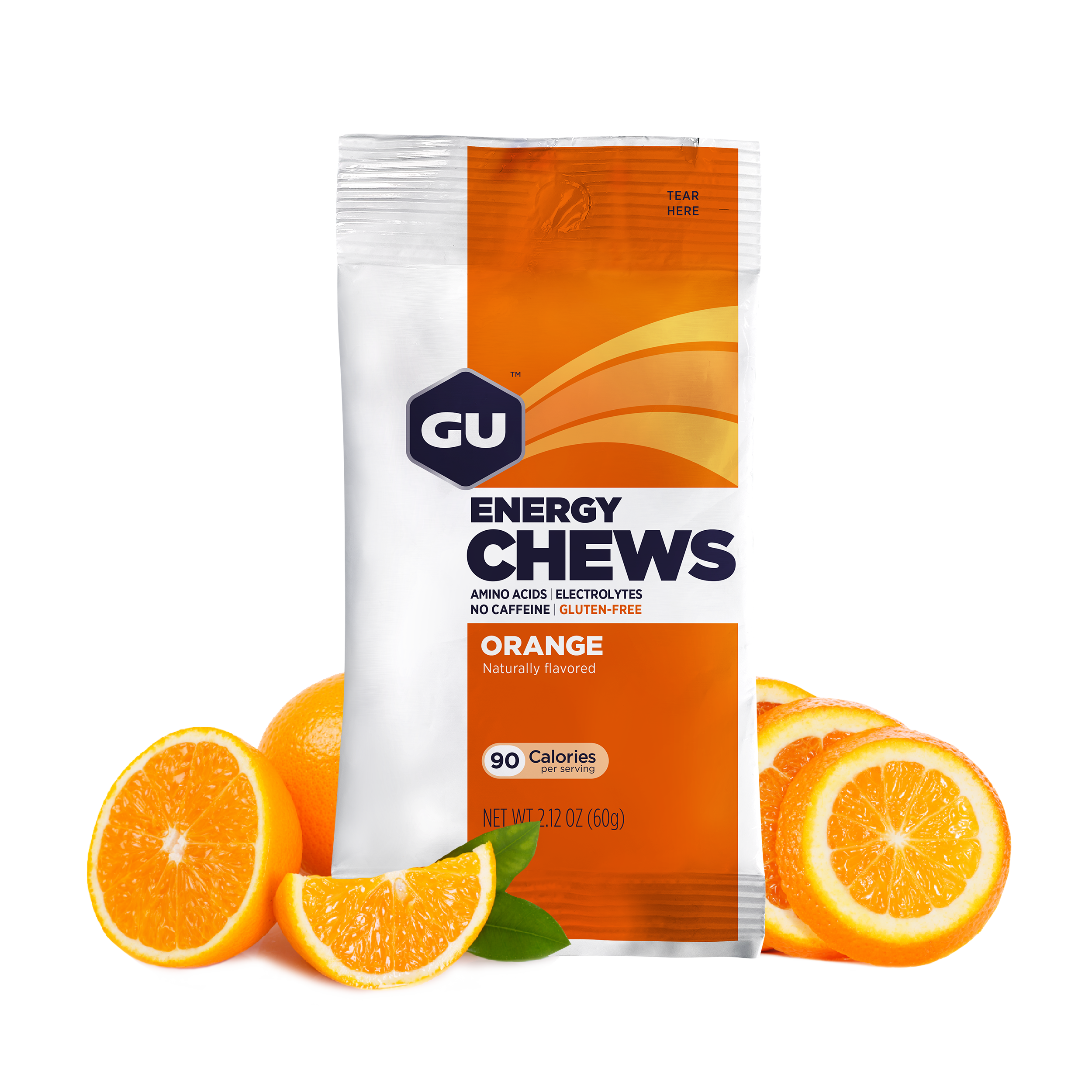 GU Energy Chews Fruchtgummis 12 x 60 Gramm MHD 01.12.2023 Orange
