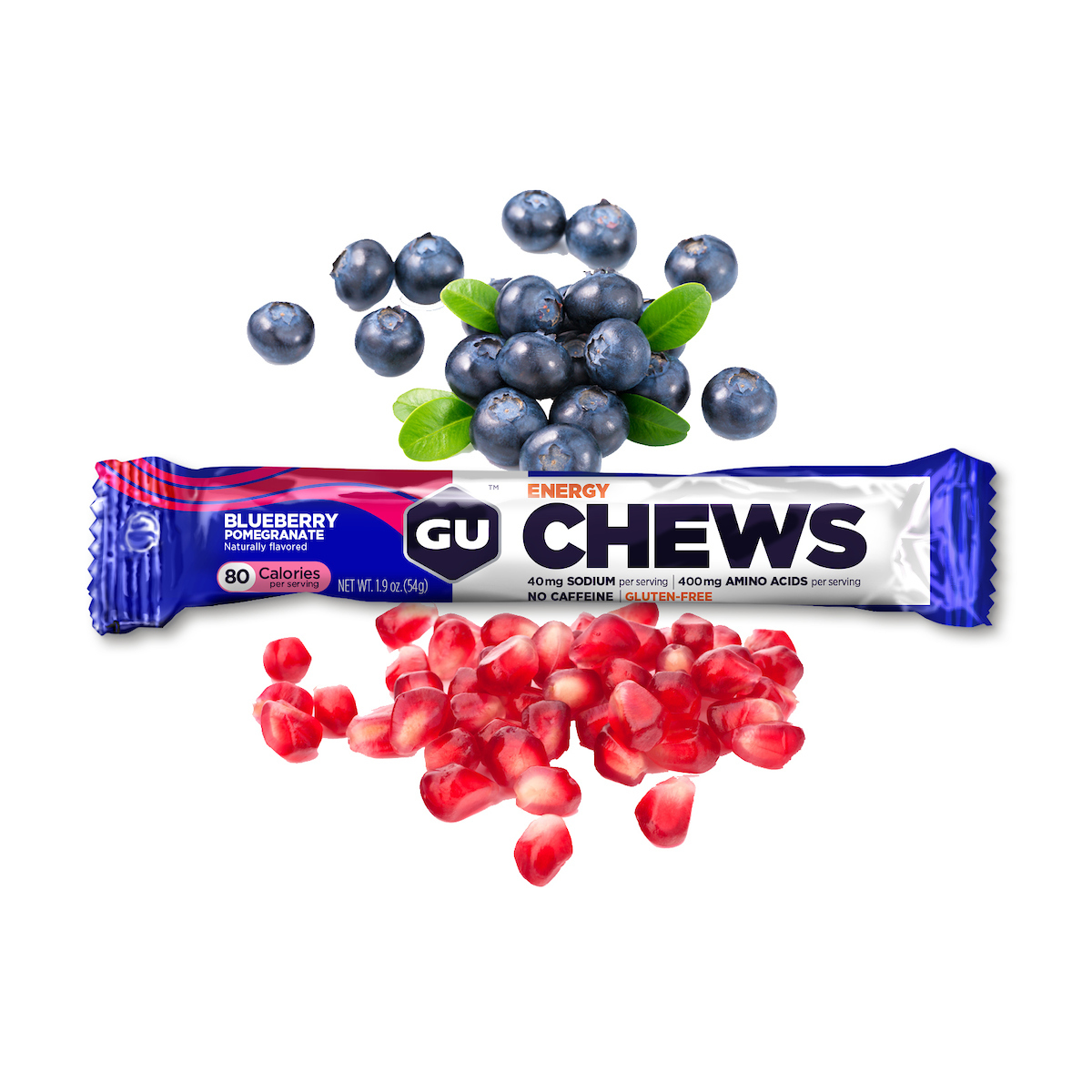 Energy Chews Fruchtgummis MHD 12.12.2022 Blueberry Pomegranate Blaubeere Granatapfel